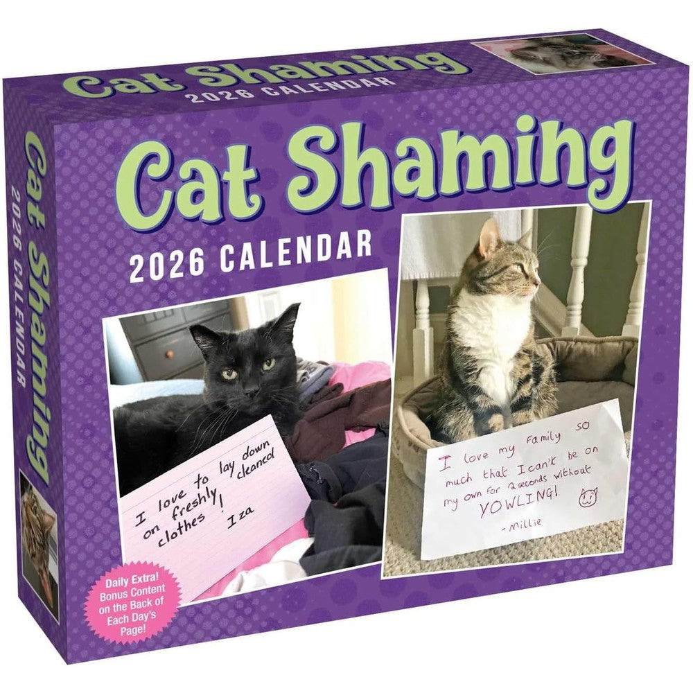 Cat Shaming 2026 Day-to-Day Calendar