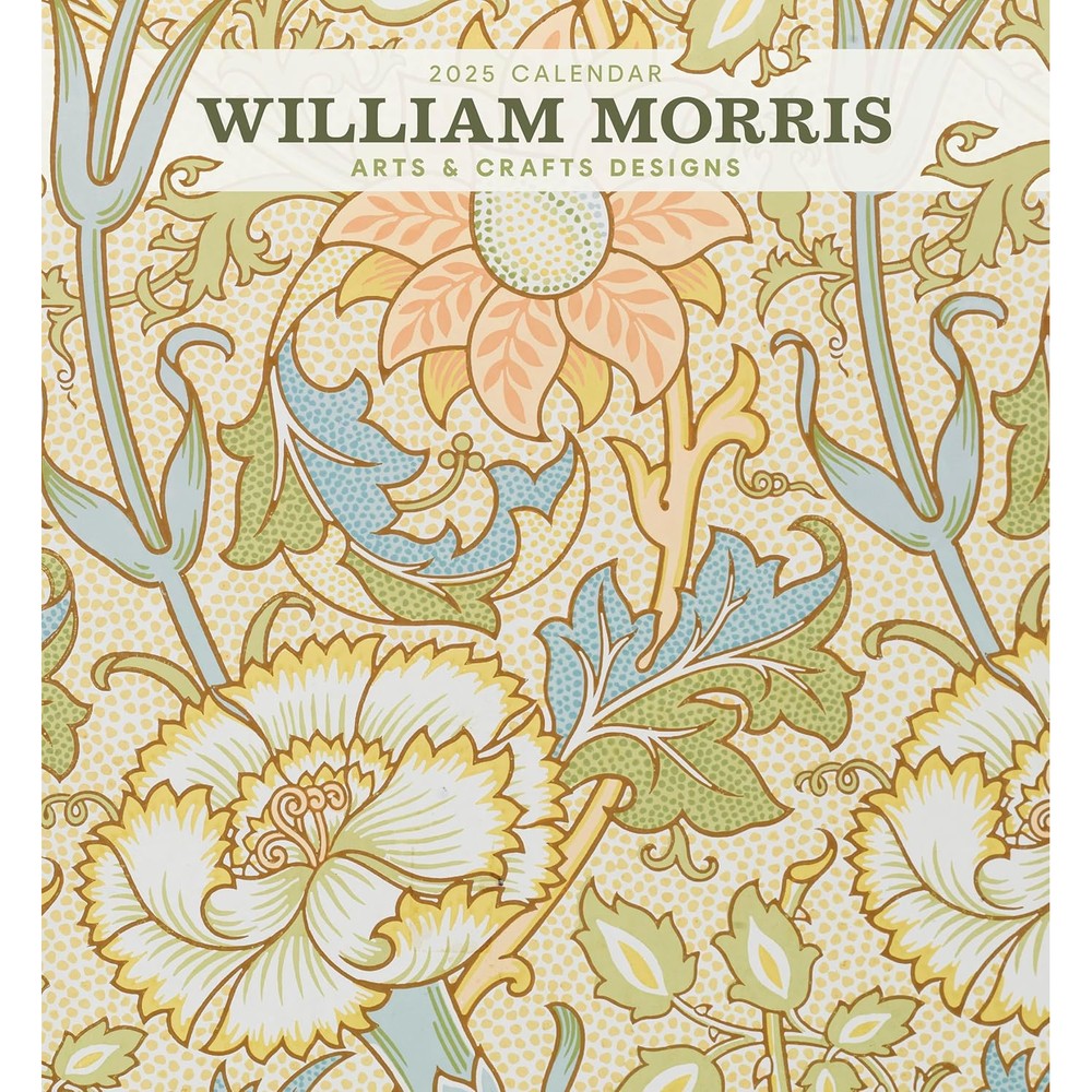 William Morris: Arts & Crafts Designs 2025 Wall Calendar