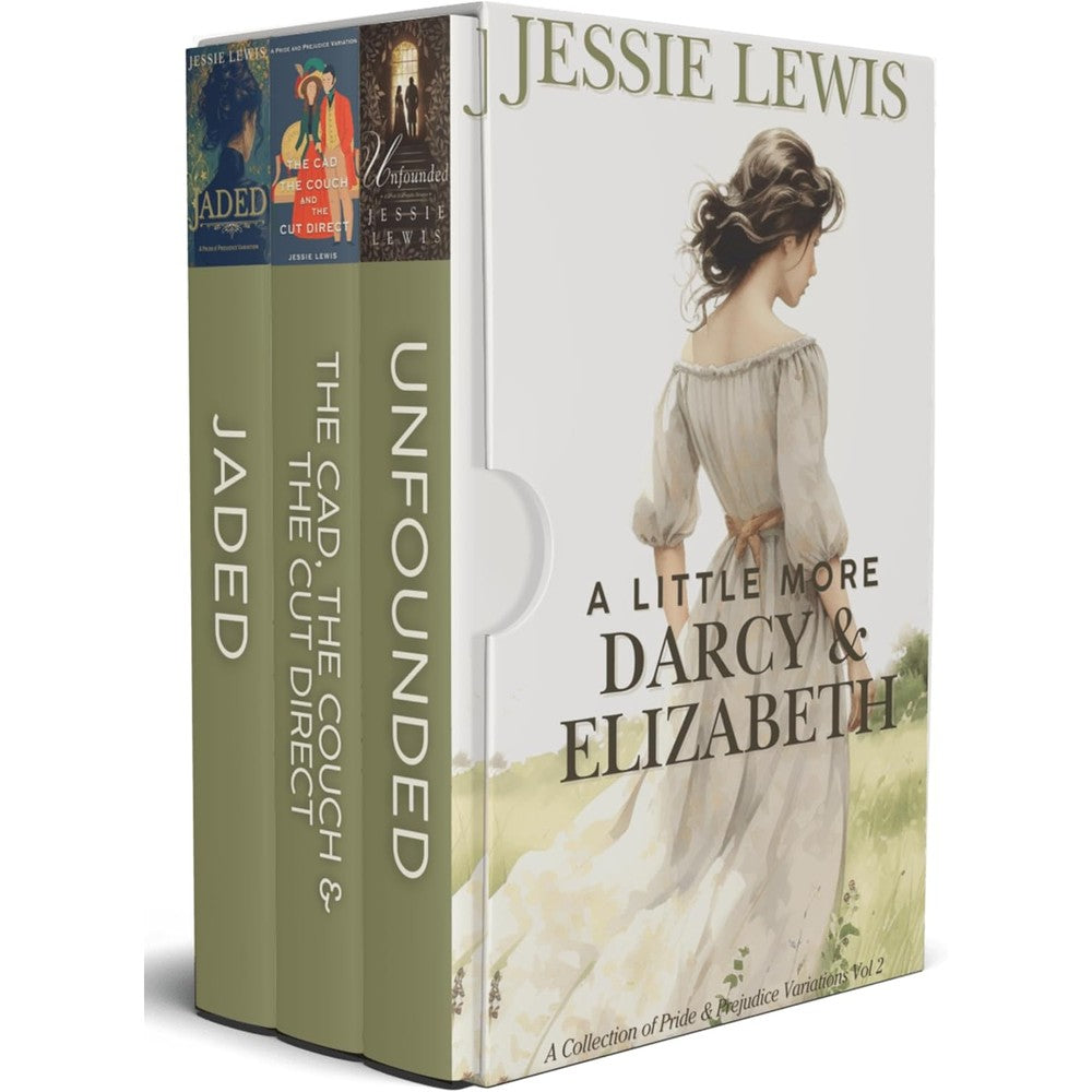Jessie Lewis A Little More Darcy and Elizabeth Volume 2 front cover view showing Jane Austen romance variations book artwork