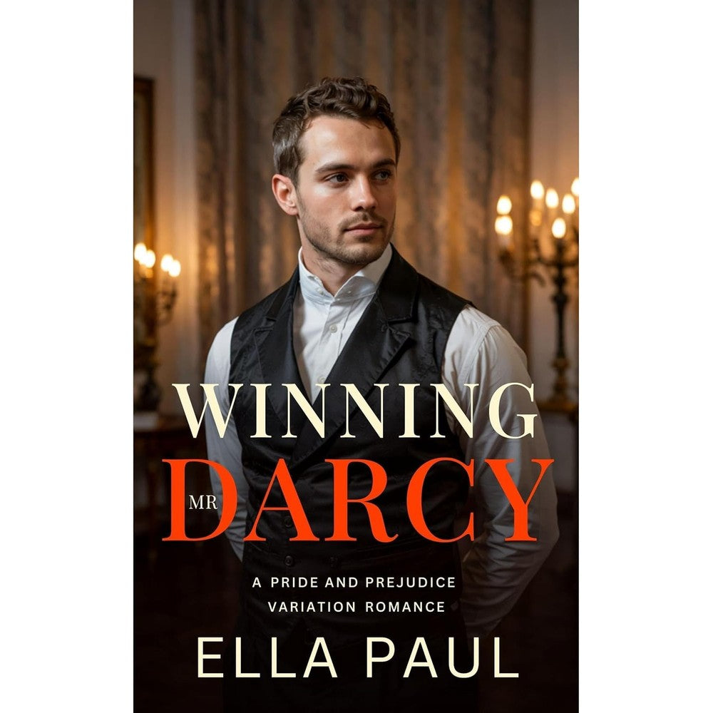 Ella Paul Winning Mr Darcy book front cover view showing adult Regency romance novel design.