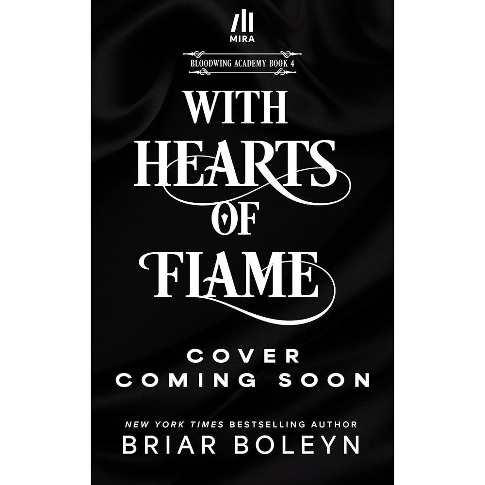 Briar Boleyn With Hearts of Flame Deluxe Limited Edition hardcover book front view showcasing dark academia fantasy romance cover design.