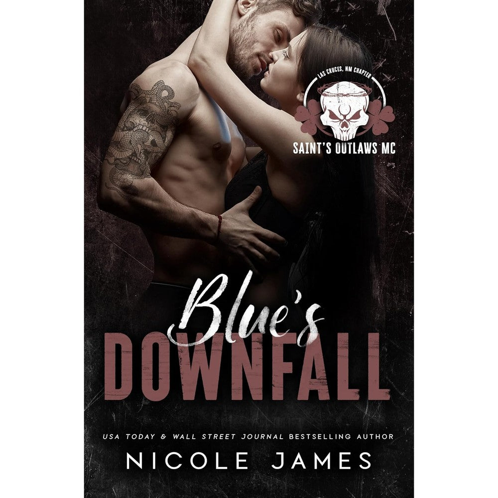 Nicole James Blue's Downfall book cover front view contemporary romance novel