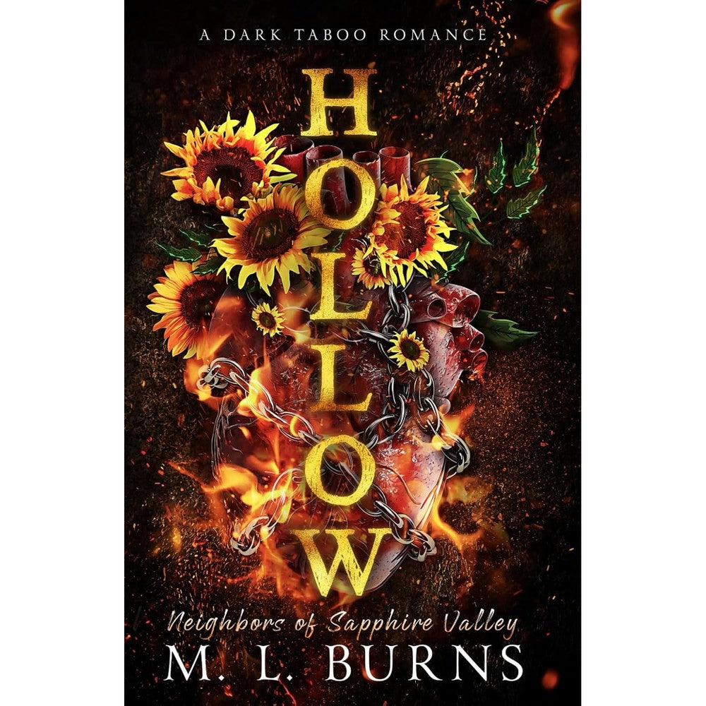 M L Burns Hollow paperback dark romance front cover view