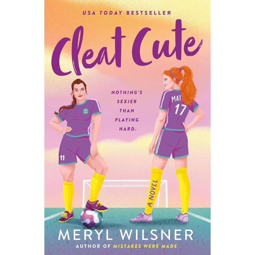 Meryl Wilsner Cleat Cute paperback novel front cover displaying soccer themed artwork.
