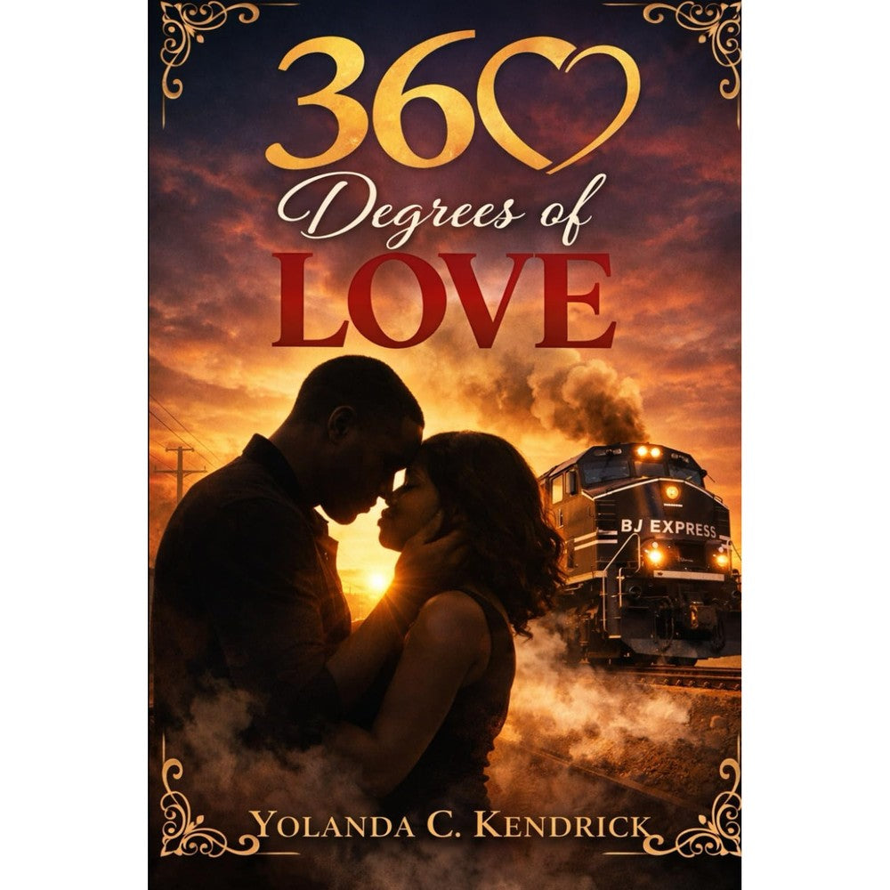 Yolanda C Kendrick 360 Degrees of Love paperback book front cover showcasing contemporary romance novel design.