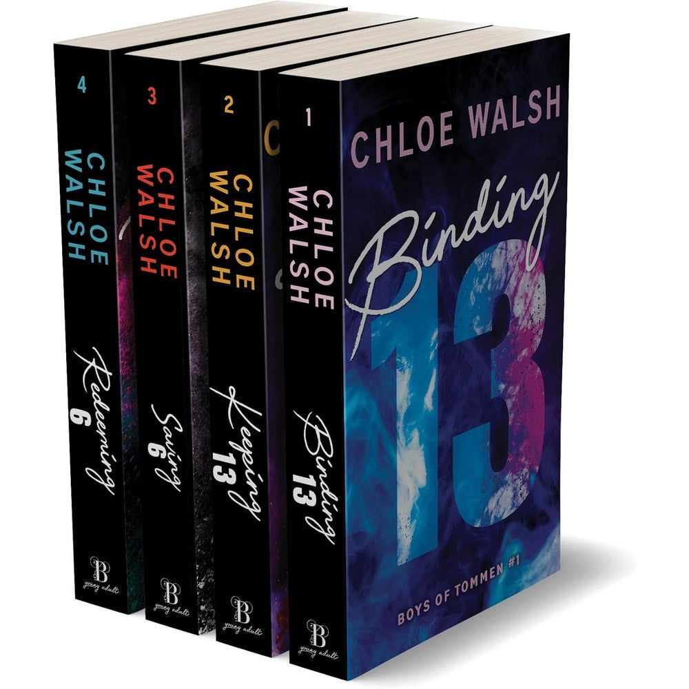 Chloe Walsh Boys of Tommen Books 1 to 4 Series Set paperback front view
