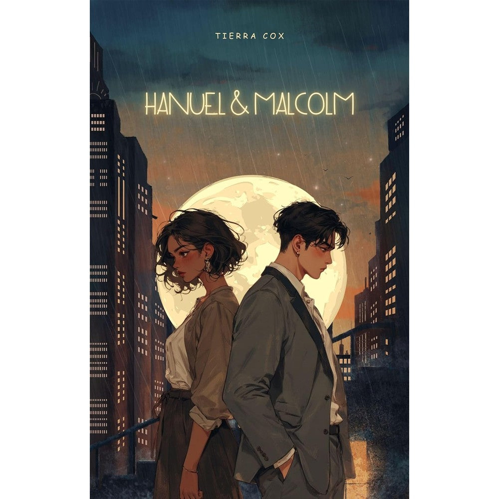 Tierra Cox Hanuel And Malcolm Between Us Always front cover view authentic imported paperback romance novel.