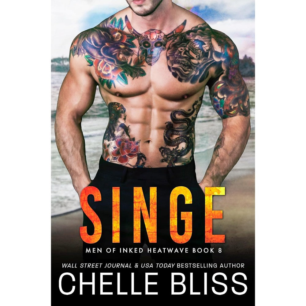 Chelle Bliss Singe Men of Inked Heatwave Book Eight front cover displaying contemporary romance novel artwork.