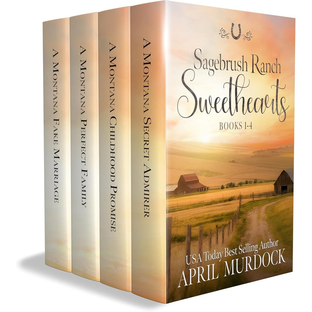 April Murdock Sagebrush Ranch Sweethearts Books 1-4 digital cover view showing contemporary Montana romance collection.