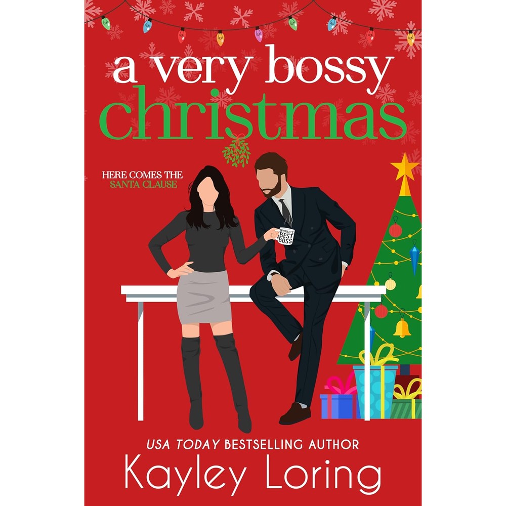 Kayley Loring A Very Bossy Christmas romance novel front cover view