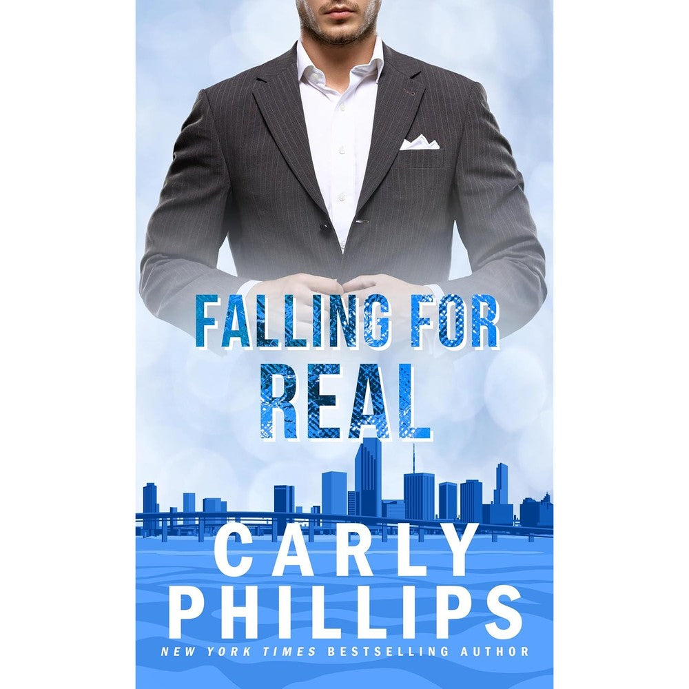 Carly Phillips Falling For Real paperback book front view romantic fiction novel