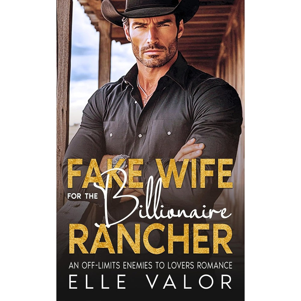 Elle Valor Fake Wife for the Billionaire Rancher Kindle book cover front view