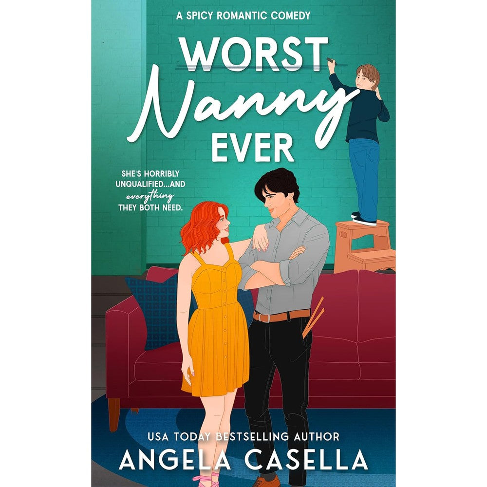 Angela Casella Worst Nanny Ever spicy romantic comedy book cover front view