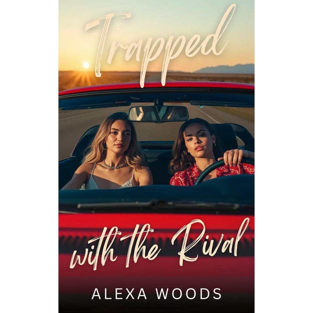 Alexa Woods Trapped with the Rival book cover front view sapphic romance novel