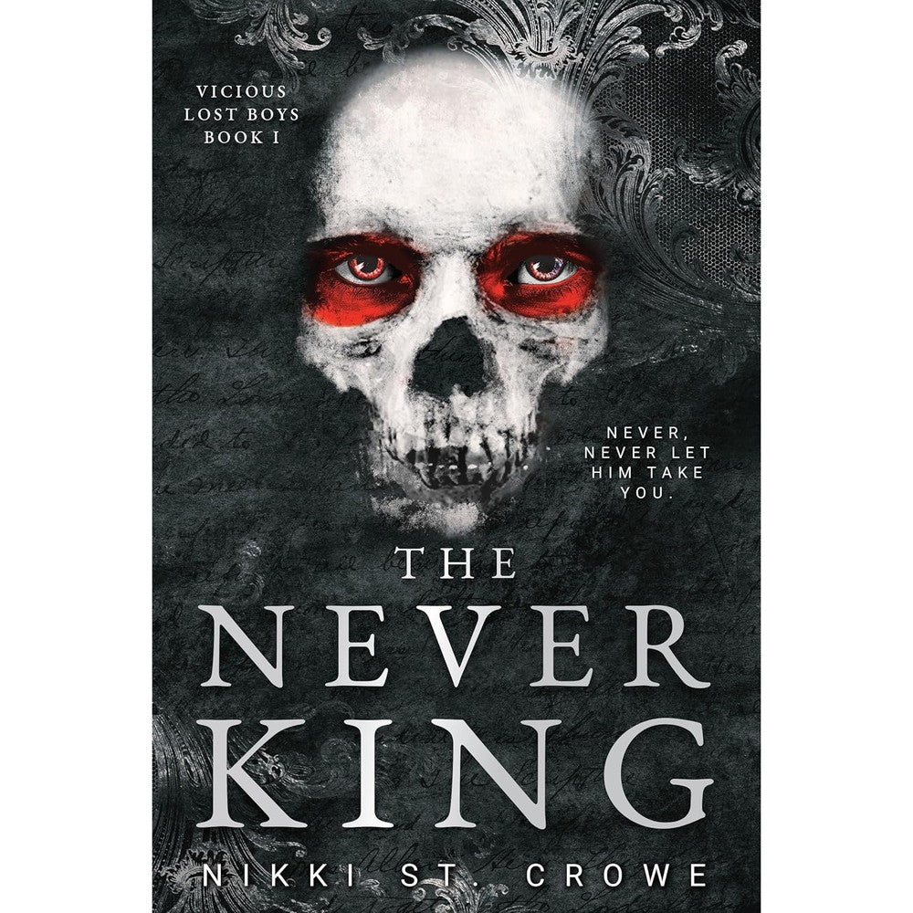 Nikki St. Crowe The Never King Peter Pan Dark Romance book cover