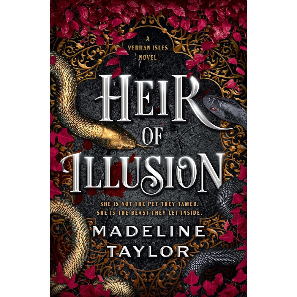 Madeline Taylor Heir of Illusion Verran Isles Book One front cover showcasing dark fantasy romance themes.