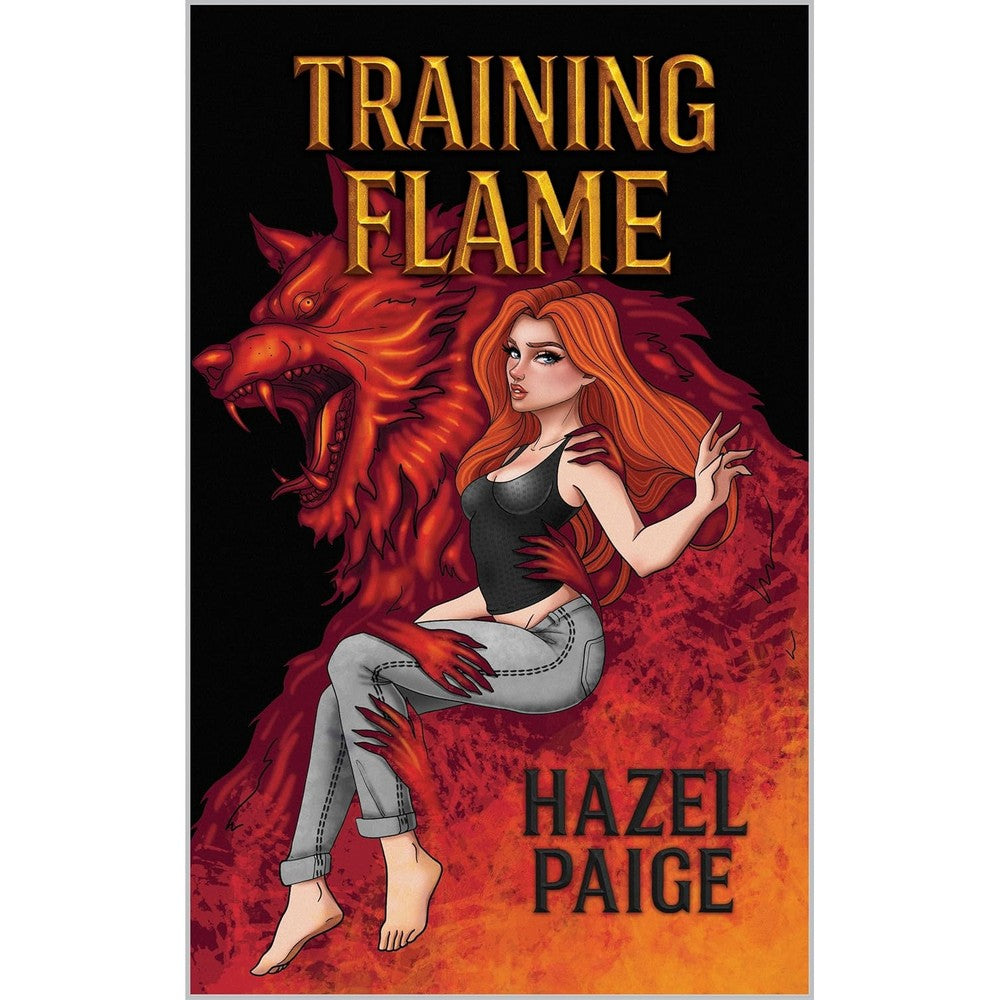 Hazel Paige Training Flame Crimson Camo Series Book Two Kindle Edition front cover featuring dark fantasy military romance artwork.