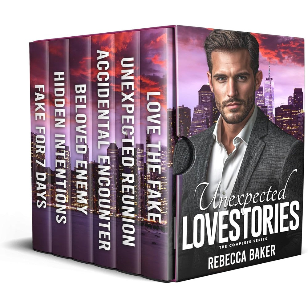 Rebecca Baker Unexpected Lovestories 6-in-1 Box Set front view billionaire romance collection