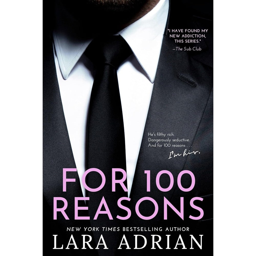 Lara Adrian For 100 Reasons book front cover featuring contemporary romance novel design.