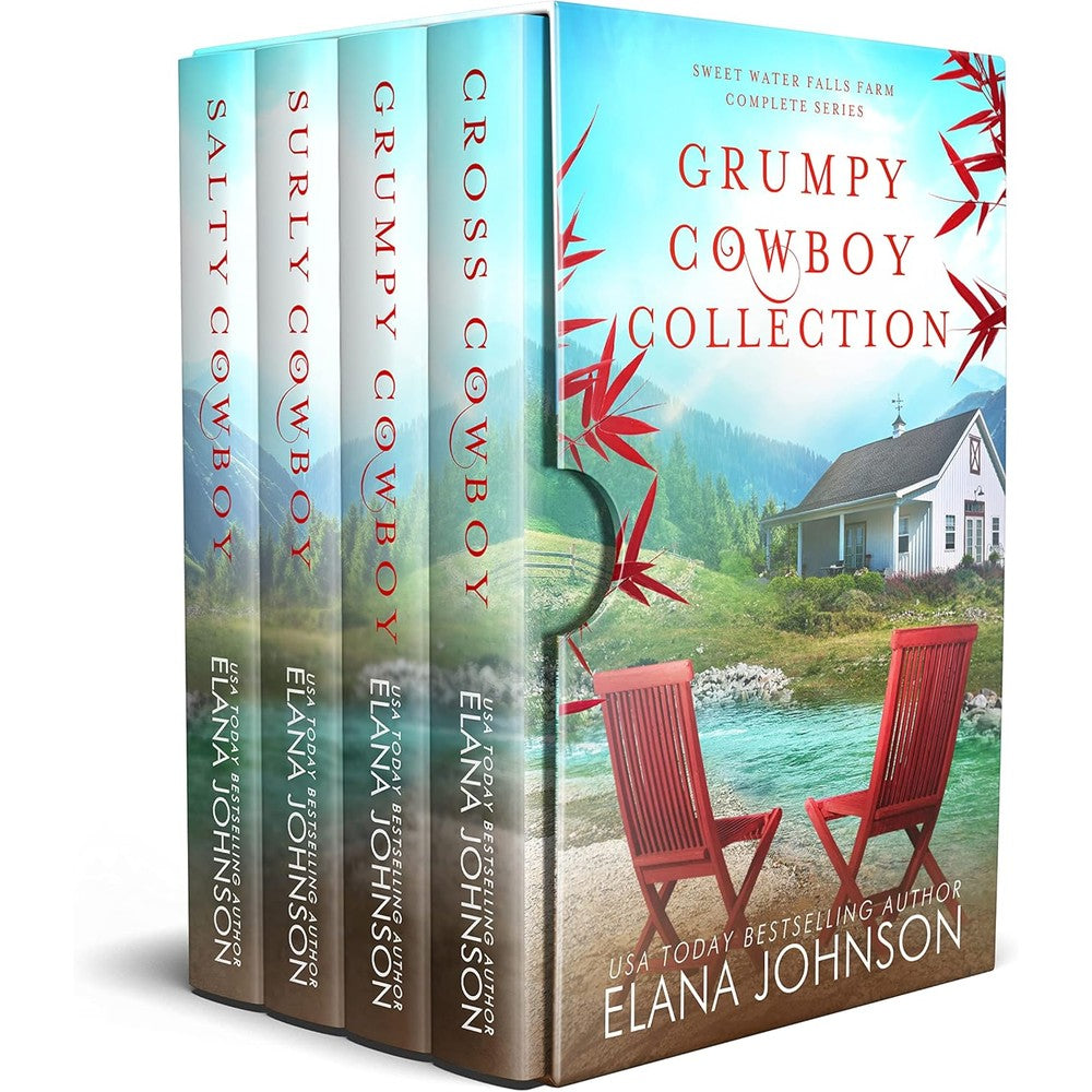 Elana Johnson Grumpy Cowboy Collection Sweet Water Falls Cowboys Complete Series Boxed Set front view contemporary western romance.