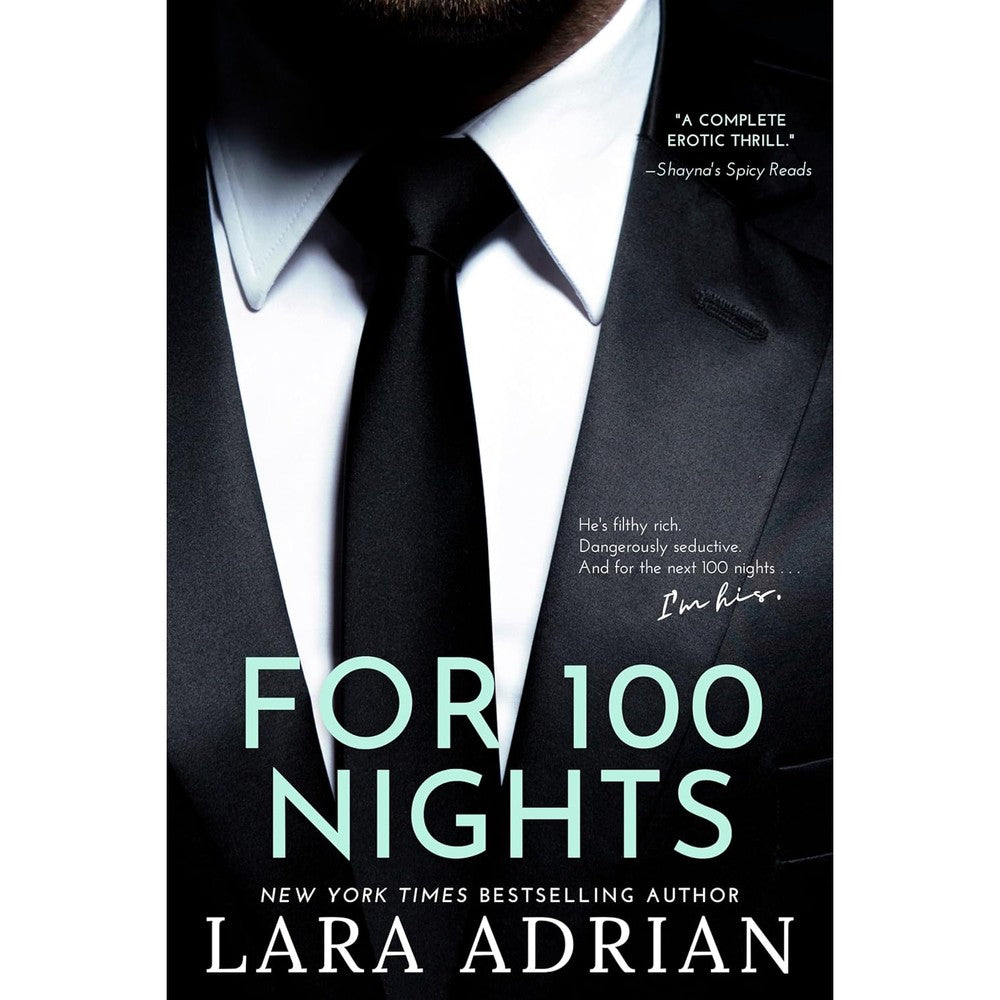 Lara Adrian For 100 Nights paperback front view showing official cover art