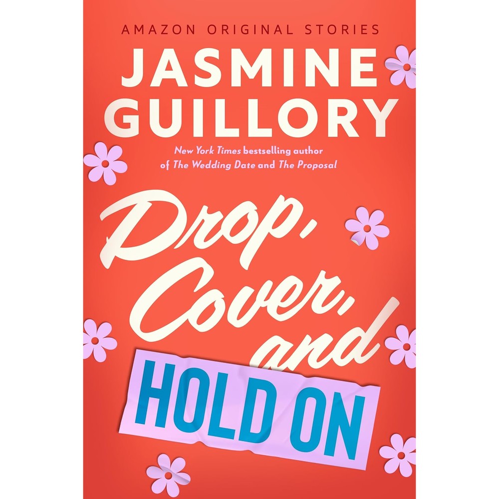 Jasmine Guillory Drop Cover and Hold On Kindle Edition front cover view featuring contemporary romance book artwork.