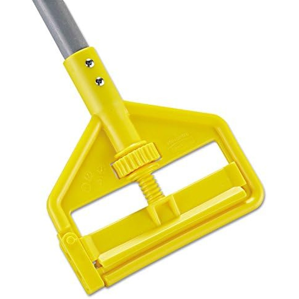 Rubbermaid Commercial Products Invader 60 inch fiberglass wet mop handle front view industrial floor cleaning tool