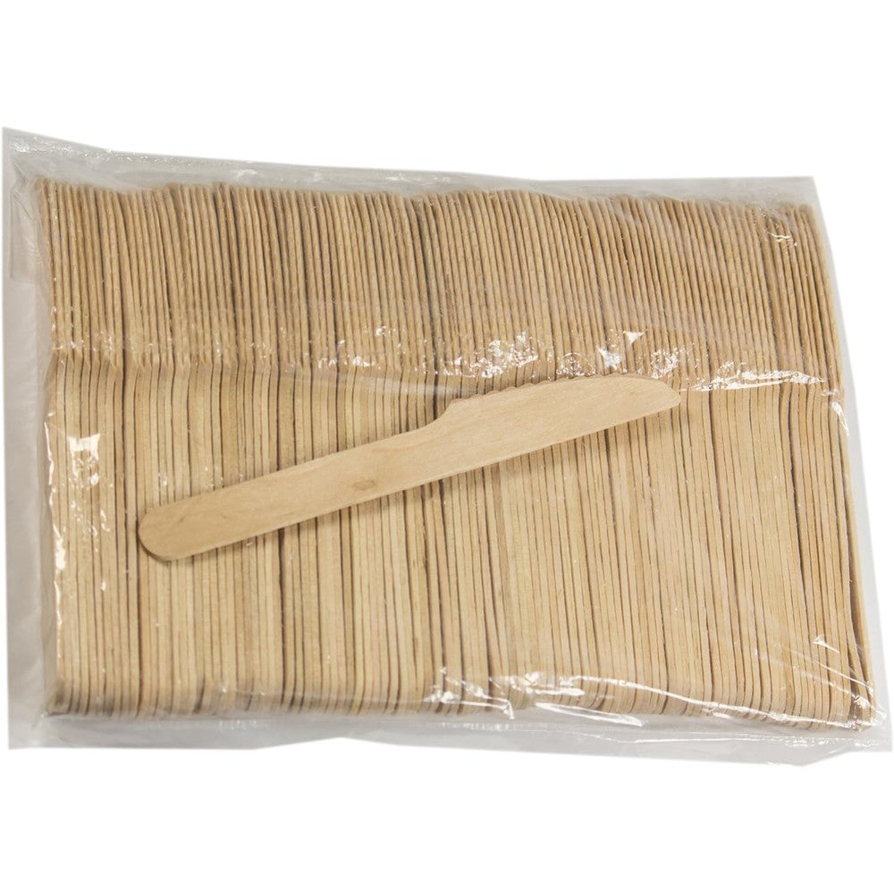 Pantryware Essentials Disposable Wooden Knives front view eco-friendly cutlery