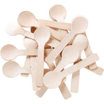 Gmark Mini Wooden Spoons front view of 100 count pack