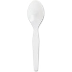 Genuine Joe Heavyweight Plastic Spoons 100 count front box view