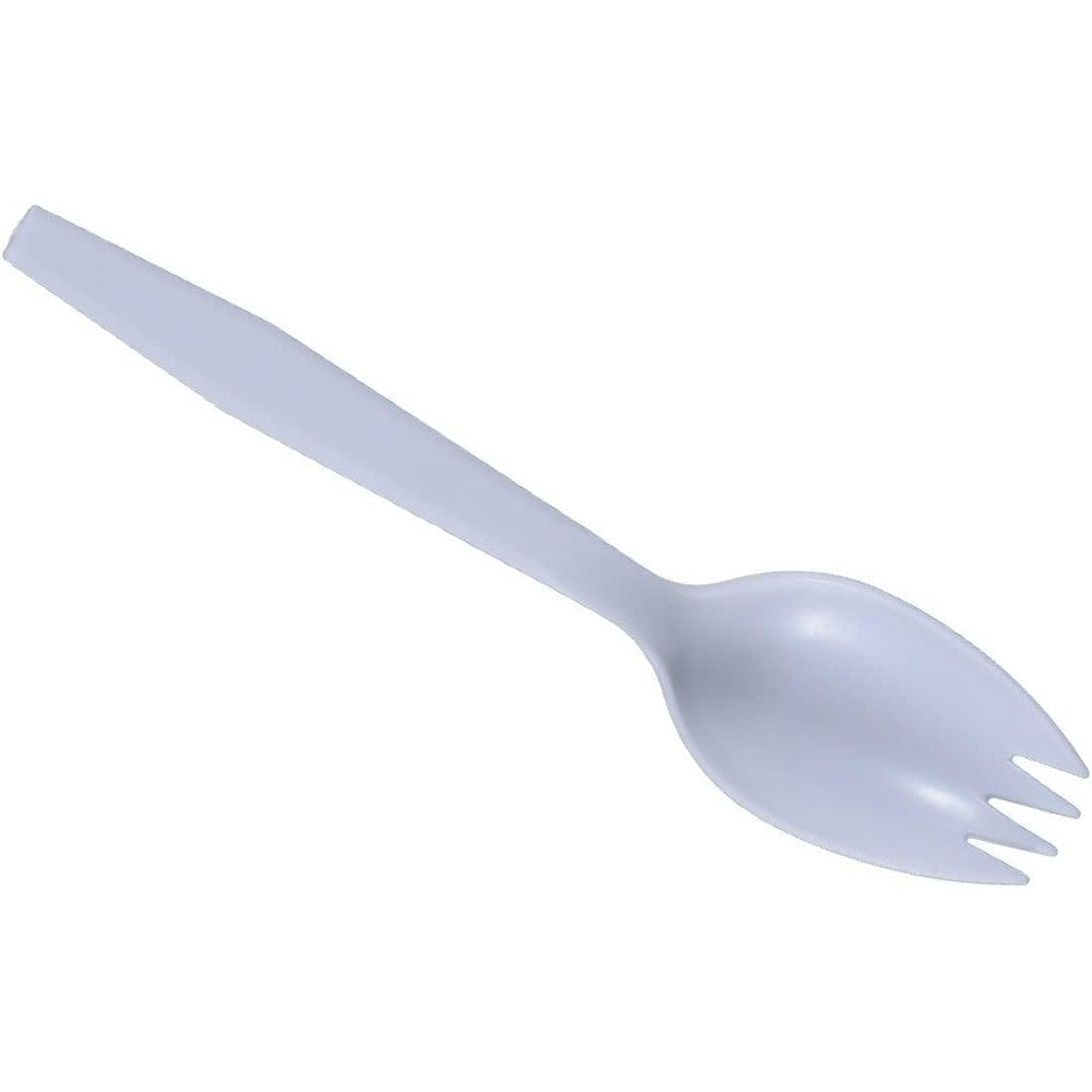Concession Essentials plastic spork pack front view commercial grade disposable cutlery
