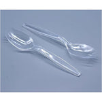 Lasenersm mini disposable plastic sporks pack front view