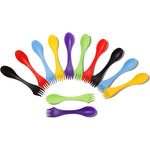 Arroyner plastic tritan sporks front view showing three in one design