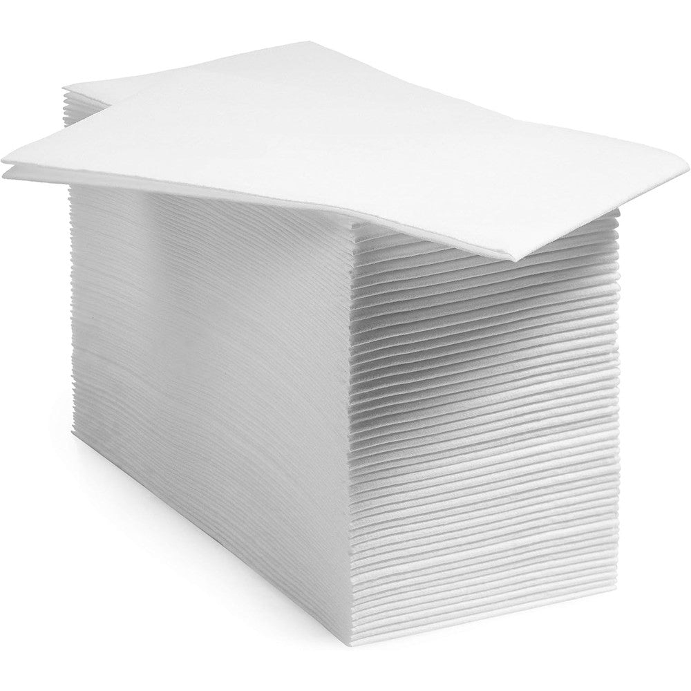 BloominGoods disposable bathroom napkins front view pack of premium linen feel guest towels.