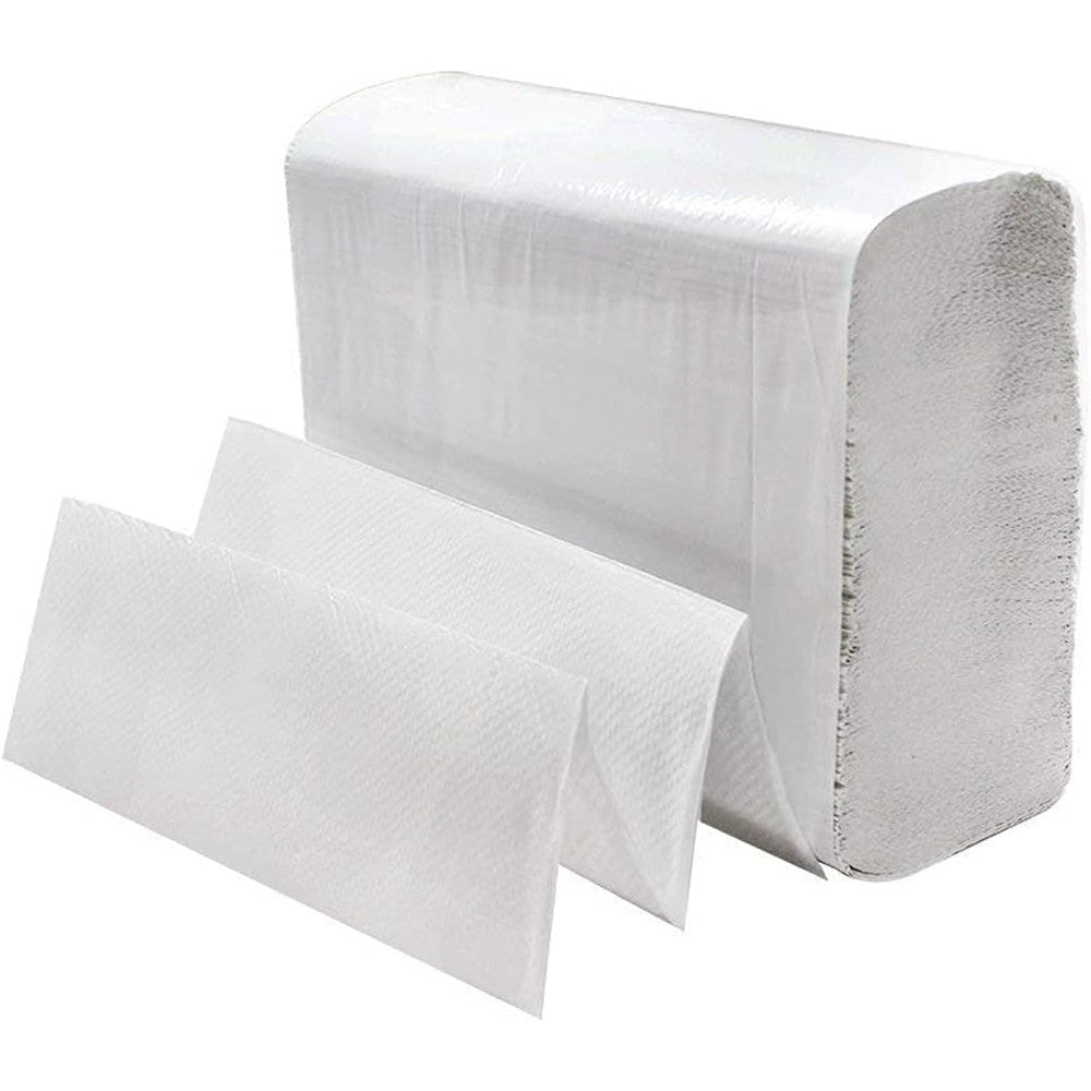 Perfect Stix White Multifold Paper Towels front pack view commercial hand napkins