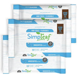 Simpleaf Flushable Wet Wipes Unscented three pack front view personal cleansing wipes
