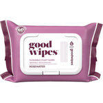 Goodwipes flushable butt wipes rosewater scent front packaging