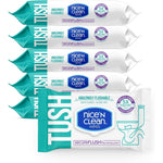 Nice 'N Clean SecureFlush Flushable Wet Wipes 6 Pack front view