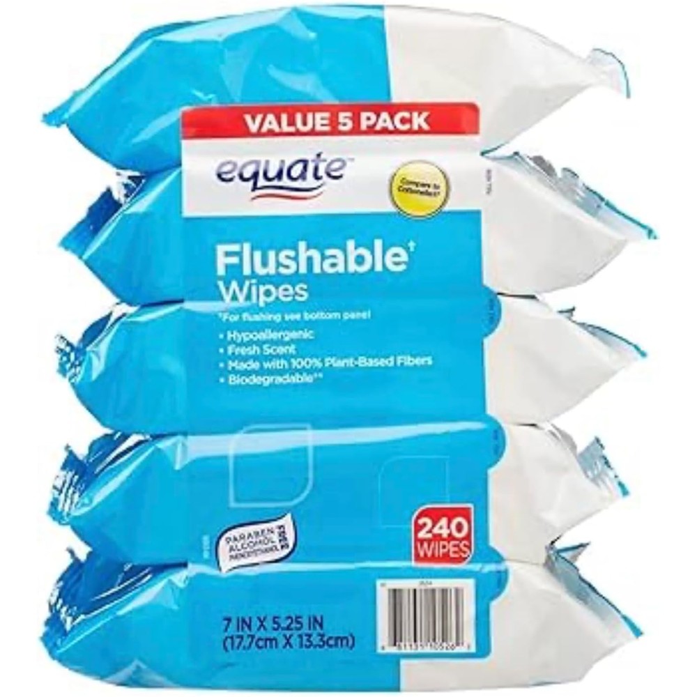Big Man Pacheco Flushable Wipes front view in packaging