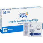 Dynarex DynaSafety Sterile Alcohol Prep Pads box front view