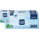 PureFresh flushable travel wet wipes 40 count box front view