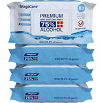 MagiCare 75 percent alcohol sanitizing wipes 4 pack front view