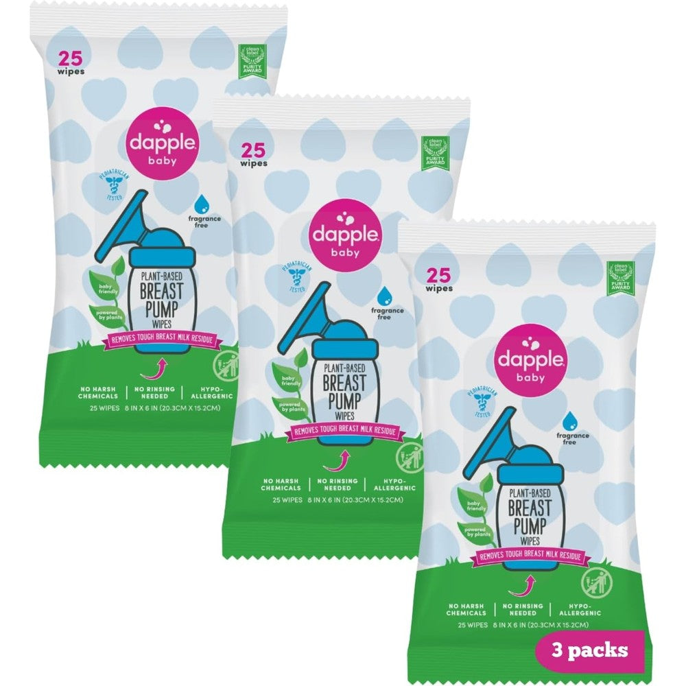 Dapple Baby Breast Pump Cleaning Wipes front view