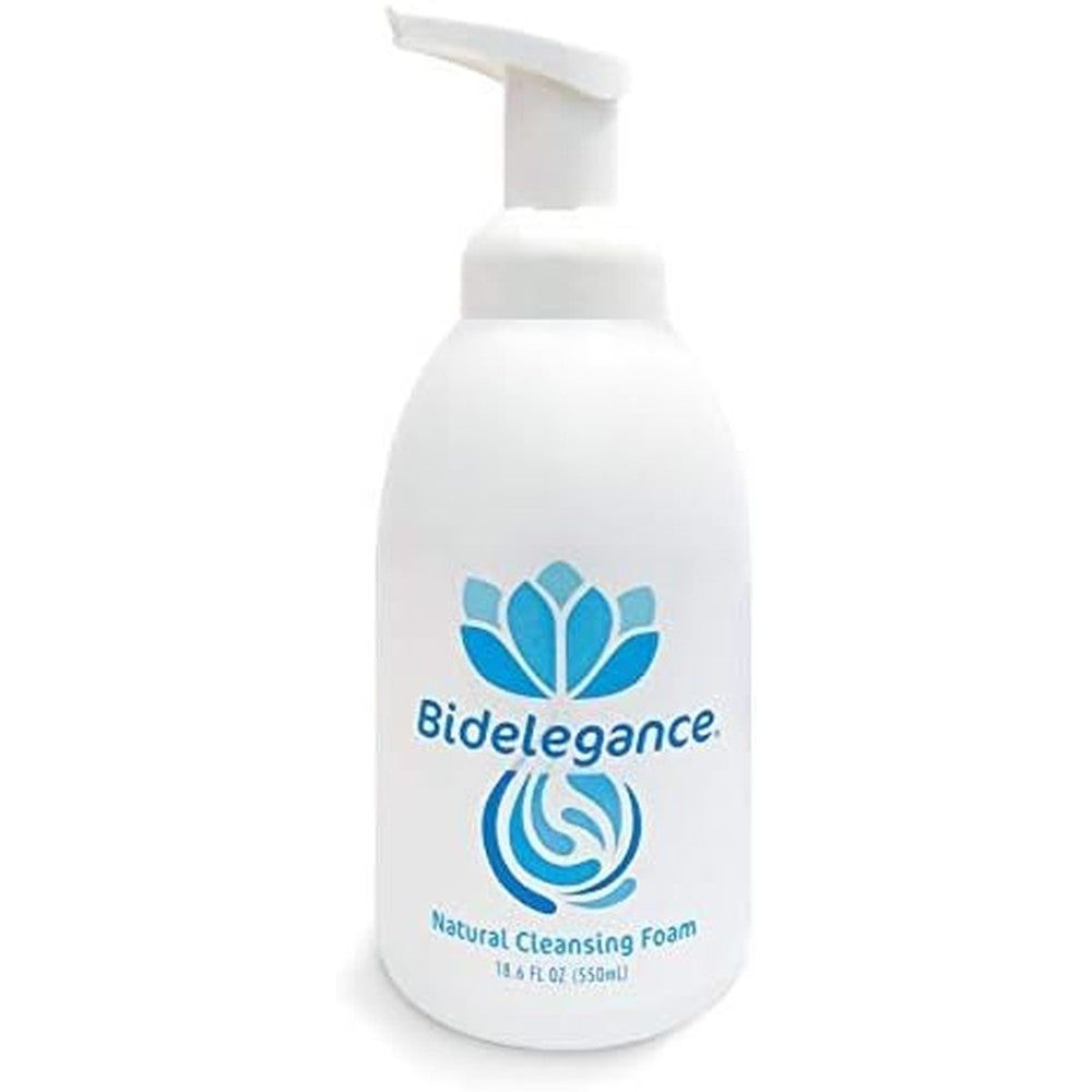 Bidelegance Natural Cleansing Foam 550ml front view for personal hygiene.