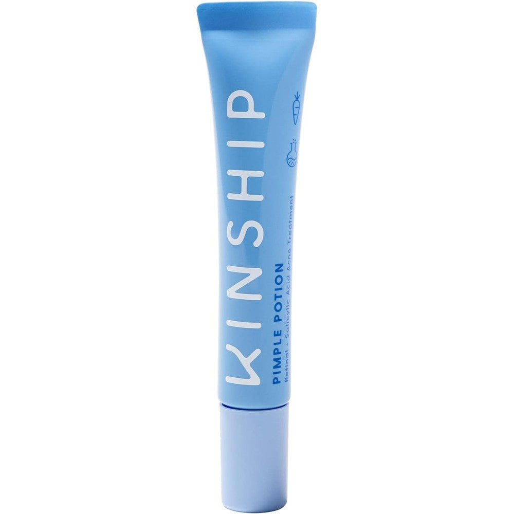 Kinship Pimple Potion Retinal and Salicylic Acid Acne Treatment tube front view