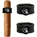 2 Pack Gorilla Magnetic Cigar Holder for Golf Carts - Convenient Cigar Clip with Adjustable Design - Hands-Free Magnetic Cigar Holder for Golfing, Fishing, Travel & More (Black + Black)
