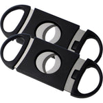 2-Piece Cigar Cutter Set – Plastic & Stainless Steel Guillotine Cutters for Precise Trimming