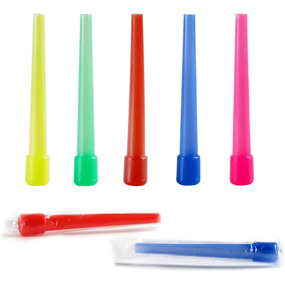 Hookah Tips Disposable Hookah Mouth Tips Individual Wrapped Mixed Colors (100)
