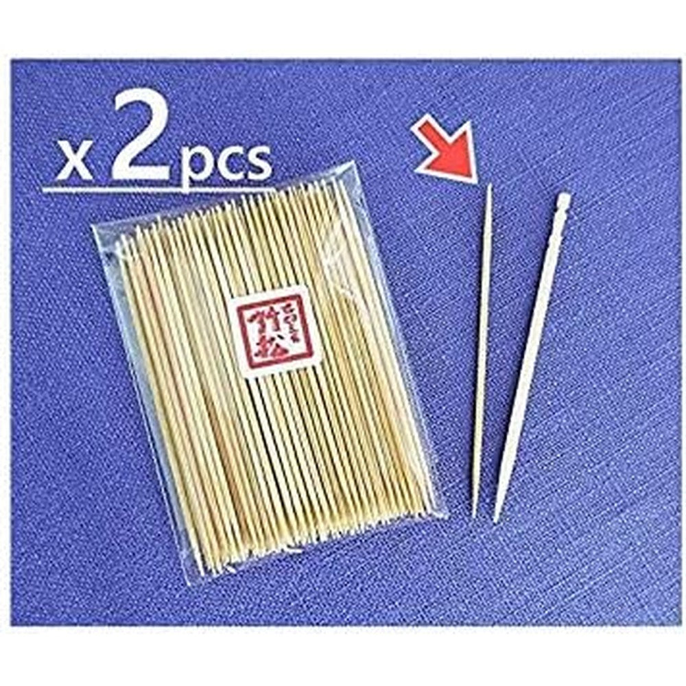 Takematsu Extra Thin Toothpicks front view authentic bamboo dental picks