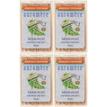 Auromere Ayurvedic Neem Toothpicks front view of 4 pack boxes